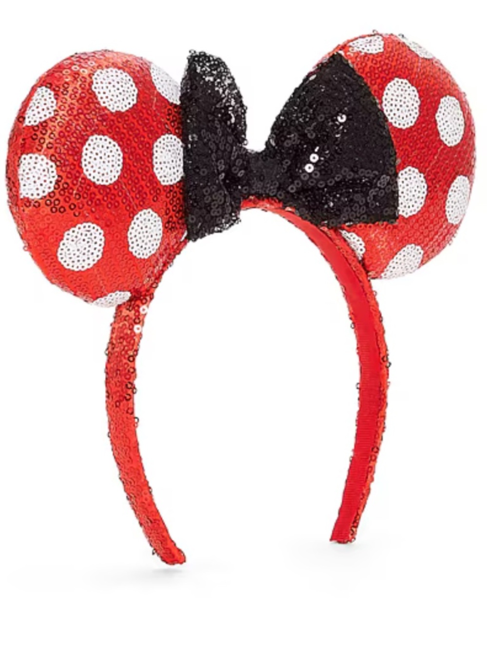 DISNEY | Minnie Mouse Sequin Ears Headband - Red/Black